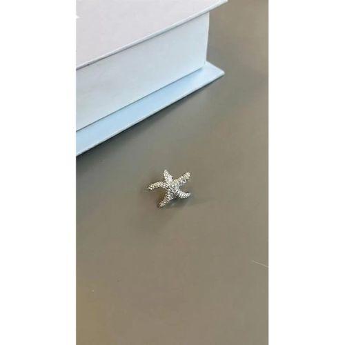 Deniz Yıldızı Kıkırdak Küpe - Gümüş