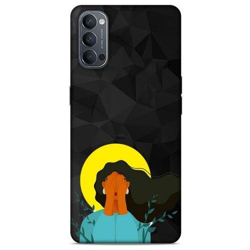Oppo Reno 4 Kılıf Depresyon (9) Kılıf Siyah Mavi