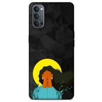 Oppo Reno 4 Kılıf Depresyon (9) Kılıf Siyah Mavi