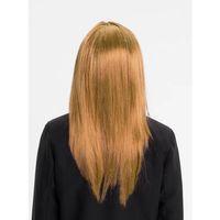 Altın Renk Düz Kesim İçi Astarlı Uzun Parti Peruğu Takma Saç