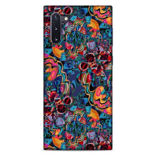 Lopard Samsung Galaxy Note 10 Uyumlu Kılıf Soyut Sanat (28) Desenli Arka Kapak