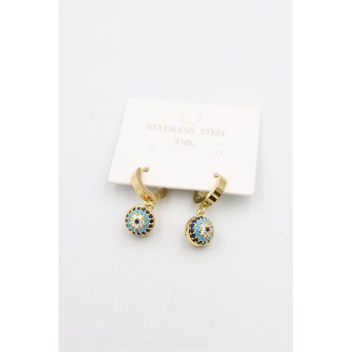 Nazar Küpe - Altın