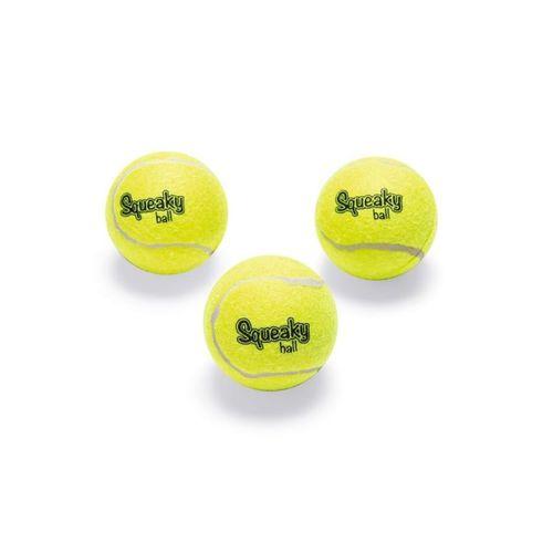 Beeztees Köpek Oyuncağı, Sesli, Tenis Topu, Sarı, 3 Adet, 6,5cm