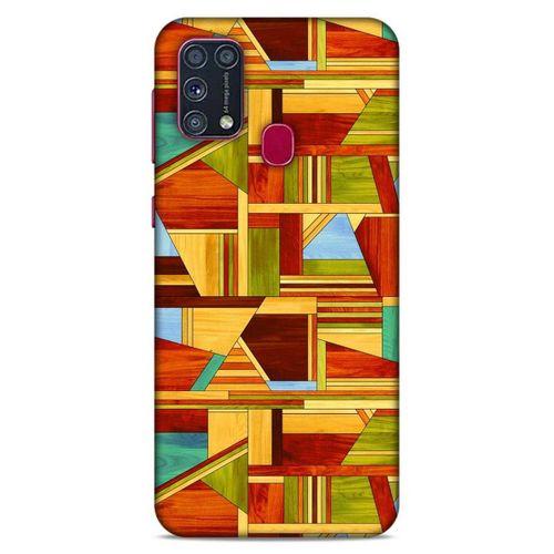 Lopard Samsung Galaxy M31 Uyumlu Kılıf Wood'X (46) Core Armor Kılıf Desenli