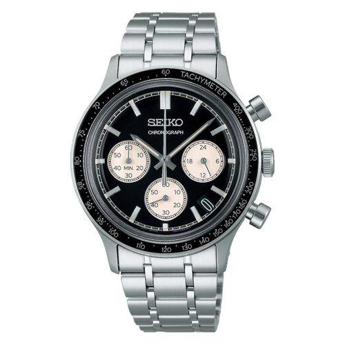 Seiko SSB479P1 Quartz Çelik Gri Siyah Kadran 39 mm Erkek Kol Saati