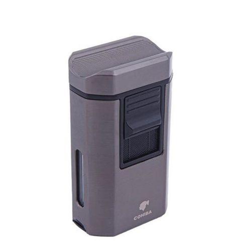 4 Jet Torch Masa Tipi Puro Çakmağı Gri