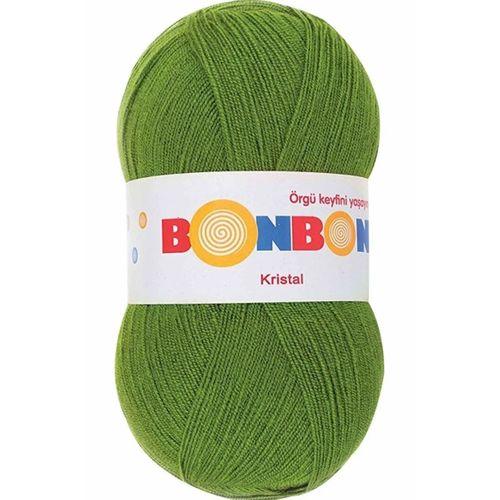 1 Adet Kristal El Örgü Lif İpi Çam Yeşili 98235