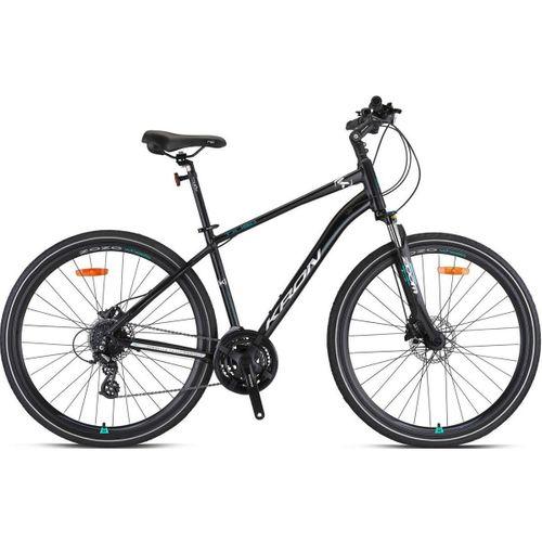 Kron TX150 Hidrolik Disk 28 Jant Trekking Bisiklet Mat Siyah-Gri Turkuaz 51 cm