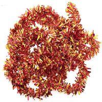 Kırmızı Altın Renk Garland Çift Renk Sim Süs