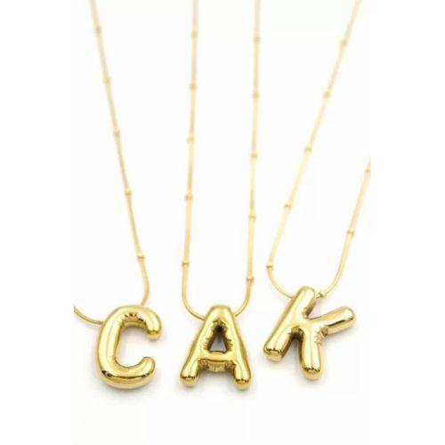 24'lü Harf Kolye Seti - Altın