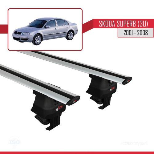 Skoda Superb (3U) 2001-2008 Arası ile uyumlu ACE-4 Ara Atkı Tavan Barı GRİ