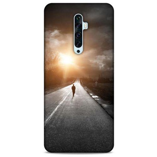 Oppo Reno 2z Kılıf Depresyon (38) Neo Hybrid Kılıf Yeşil Kırmızı Mor