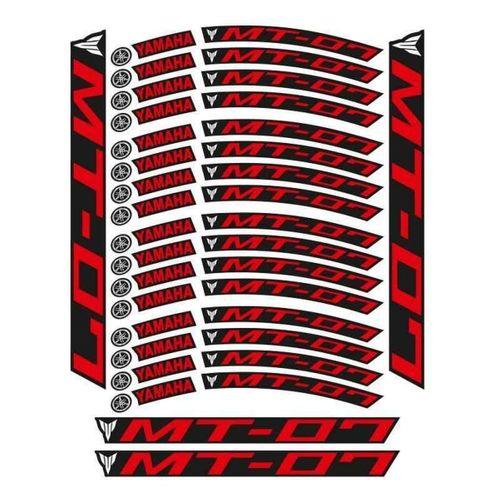 YAMAHA Yamaha Kırmızı Baskı Mt-07 Uyumlu 1 Set Jant Şeridi