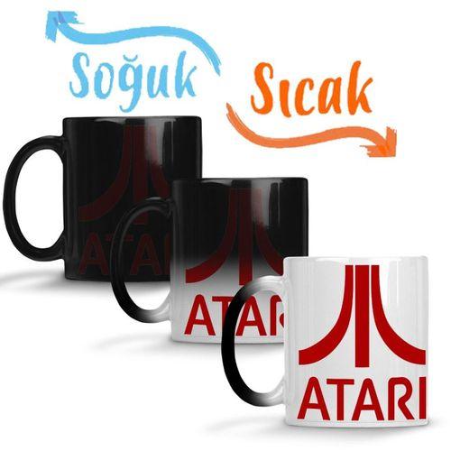Atari Logo Oyun Game Over Atari Sihirli Kupa Bardak Porselen