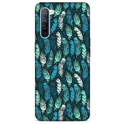 Oppo Reno 3 Kılıf Desenli Özel Seri Tüyler (46) Core Armor Kılıf