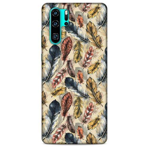 Huawei P30 Pro Kılıf Desenli Özel Seri Tüyler (29) Arka Koruma Kılıfı