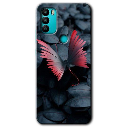 General Mobile GM 21 Plus HD Baskılı Kılıf + 9D Tam Ekran Koruyucu - Dark Butterfly