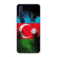 Huawei P Smart S 2020 Uyumlu Kılıf Azarbaijan (34) Slim Armor Kılıf Bayrak