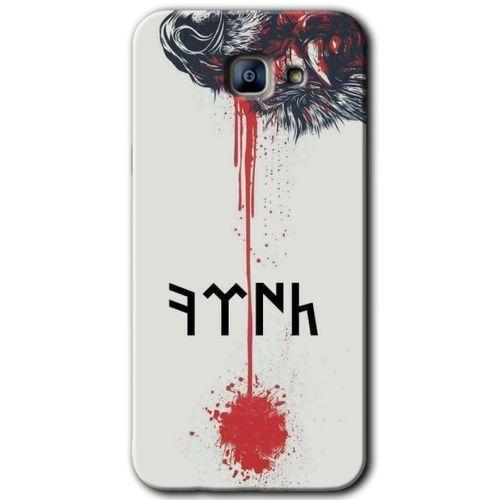 Galaxy A8 2016 Kılıf HD Desen Baskılı Arka Kapak - Kan Uykusu + Kırılmaz Cam