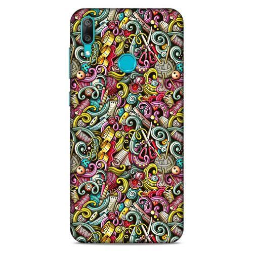Graffitix (46) Desenli Silikon Kapak Huawei Y7 2019 Kılıf