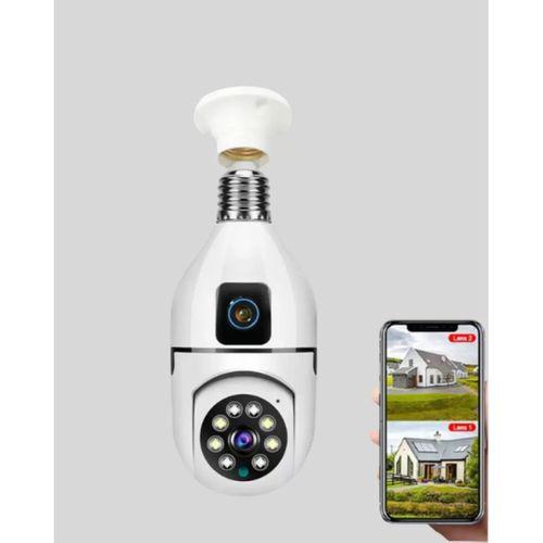 1080p Wifi Ampul Kamera Uzaktan Erişimli Hareket Sensörlü Gece Görüşlü