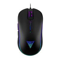 GAMDIAS AURA GS3, Çok Renkli Aydınlatma,  USB Kablolu, 6 Tuşlu, Gaming Mouse, 3600DPI, Siyah