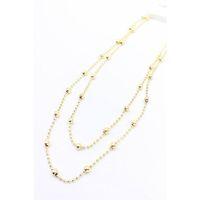 Top Zincir Kolye-90cm - Altın