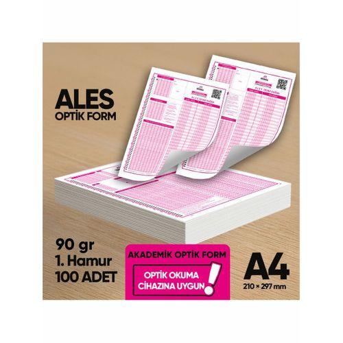 ALES Akademik Değerlendirme Optik Formu (100 Adet - 90 gr - Optik Okuma Cihazlarıyla Uyumlu)