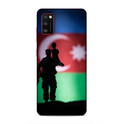 Samsung Galaxy A41 Uyumlu Kılıf Azarbaijan (14) Lansman Kılıf Asker Bayrak