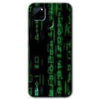 Realme C21 Kılıf HD Desen Baskılı Arka Kapak - Matrix