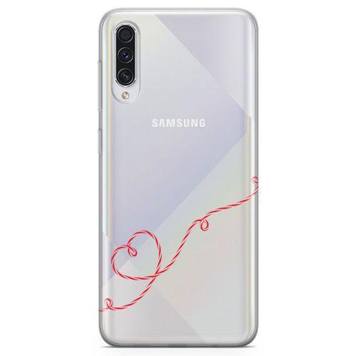 Samsung Galaxy A50s Kılıf Şeker Kalp Arka Kapak Koruma Desenli Full Koruyucu
