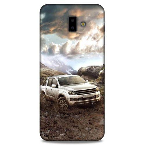 Lopard Samsung Galaxy J6 Plus Uyumlu Kılıf PickUpX (38) Neo Hybrid Kılıf Gri Amarok
