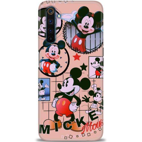 Realme 6 Pro Kılıf HD Baskılı Kılıf - Mickey Mouse + Tam Ekran Koruyucu