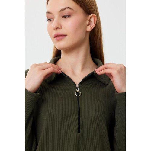 ALEXANDERGARDI POLO YAKA FERMUARLI TUNİK ELBİSE (B23-00179)