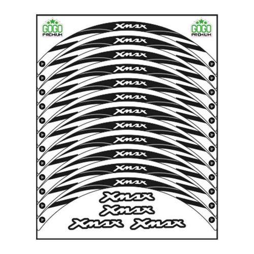 YAMAHA Yamaha Beyaz Reflektör Baskı Xmax Uyumlu 1 Set Jant Şeridi