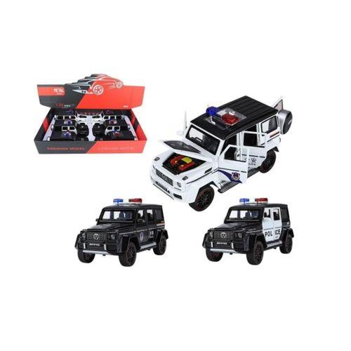 Eğitici Oyuncak XHD-B2433 -Vardem  Çek Bırak Işıklı ve Sesli G Polis Metal Jeep 1:24