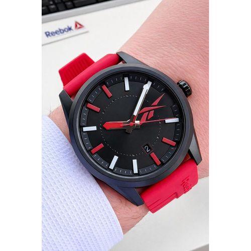 Reebok Silikon Kordon 50 Mt Suya Dayanıklı Spor Kasa 2 Yıl Garantili Erkek Kol Saati RV.BK.G2S