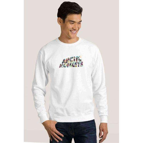 Arctic Monkeys Leave Before The Lights Baskılı Beyaz Erkek Sweatshirt