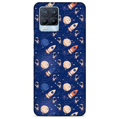 Realme 8 Pro Uyumlu Kılıf Mavi Delisi (30) Silicone Case Galaksi