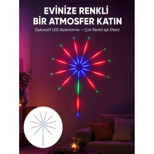 Uygulama Destekli Rgb Led Havai Fişek Duvar Aydınlatması Yeni Nesil