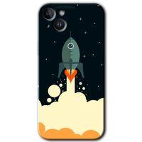 Potkal Hediye Fabrikası iPhone 14 Plus Kılıf HD Desen Baskılı Arka Kapak - Space Smoke