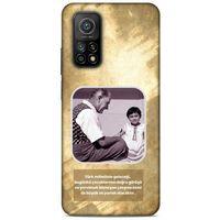 Xiaomi Mi 10T 5G Kılıf Atatürk (2) Kabı Gold