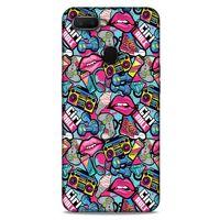 Retro (1) Desen Kılıfı Renkli Oppo Ax7 Kılıf