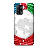 Oppo A74 4G Uyumlu Kılıf Azarbaijan (17) Tasarım Kılıf Dünya Bayraklar