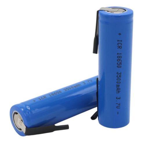 PowerMaster PM-13693 18650 3.7 Volt 3500mAh Şarjlı Lityum LI-ION Başlıksız Puntalı Pil (2'LI Paket)