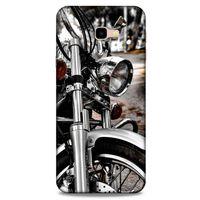 Samsung Galaxy J4 Plus Uyumlu Kılıf Motorsiklet (49) Ultra Silikon Kılıf Harley