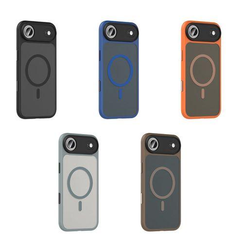 Apple iPhone 17 Air Kılıf Mat Arka Yüzey Wireless Şarj Özellikli Zore Flet M-safe Kapak