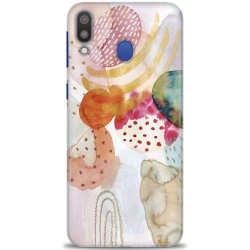 Samsung Galaxy M20 Kılıf HD Baskılı Kılıf - Sanatsal Çalışma + Tam Ekran Koruyucu