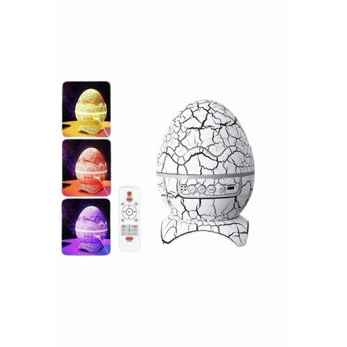 Dinozor Yumurtası Gece Masa Lambası Bluetooth Hoparlör 14 Renk Seçeneği