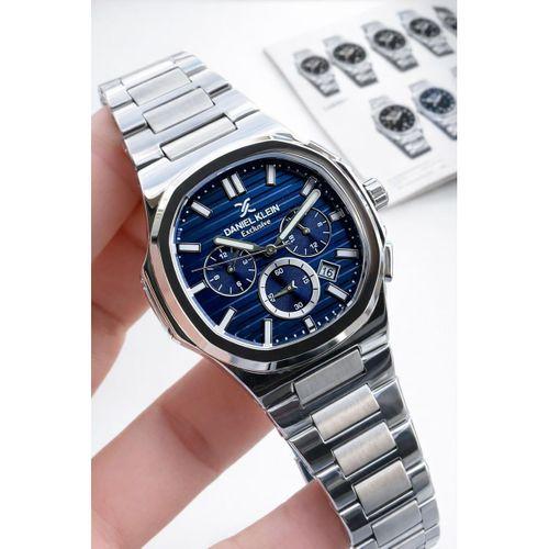 Daniel Klein Erkek Kol Saati 30 Metre Suya Dayanıklı Çelik Kordon + Bileklik Hediyeli VS.BLKT.0894